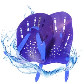 SUMARPO Swim Paddles, Swimming Training Hand Paddles with Adjustable Straps Men Women,Swimming Hand Paddles for Swimrun, Open Water, Triathlon