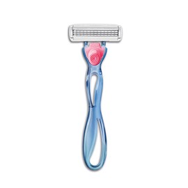 BIC Rastrillo Soleil Clic Sensitive Cartuchos Recargables Mango de Plástico Reciclado Cabeza Móvil y Banda Lubricante con Aloe Vera y Aceite de Almendra para Piel Sensible 1 Mango + 5 Cartuchos