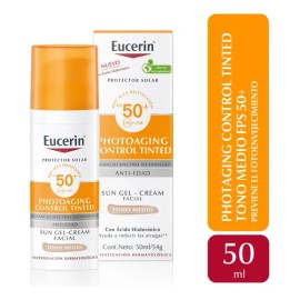 Eucerin sun CC tono medio protector solar photoacting control FPS 50 en crema de 50ml