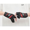 Daiwa DG-1424 Leather Fit Gloves, 3-Piece Cut, Black, XL