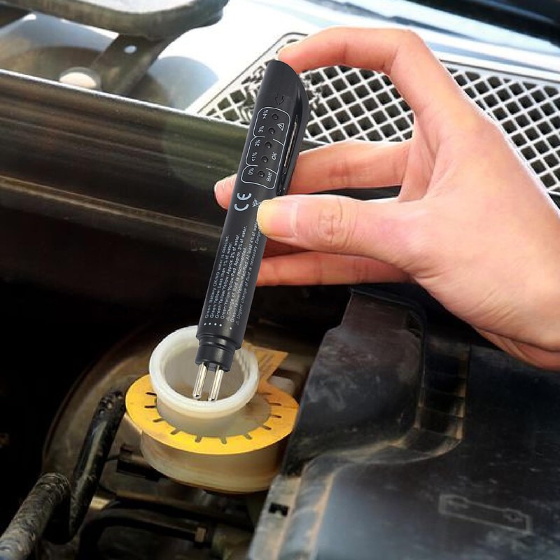 Brake Fluid Tester Pen with 5 LED Indicators，Car Brake Diagnostic