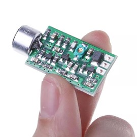 Youmile Electronic Module FM Wireless Microphone Pickup Wireless Audio Transmitter Emission MIC Core Board V4.0 with Red and Black Cable