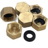 Sutekus Pipe Fitting Cap NPT Female Pipe Brass Fitting Hex