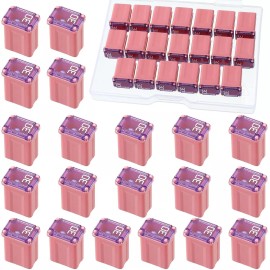 Moukeren 30 Amp Automotive Fuses 20 Pack Micro Cartridge Fuses For Cars Trucks Rvs