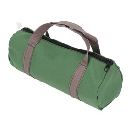 Tool Bag Canvas Wide Mouth Multifuntional Portable Large Capacity Waterproof Heavy Duty Handbag for Wrench Screwdriver Pliers Nail Army Green (Large)