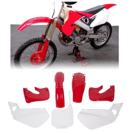ECOTRIC Red Plastic Kit Bodywork Compatible With 1997 1998 1999 CR250 CR250R Honda