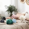 2 Pcs Knot Throw Pillows 11" Caramel Round Decorative Ball