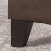 Christopher Knight Home York Bonded Leather Storage Ottoman Bench, Brown