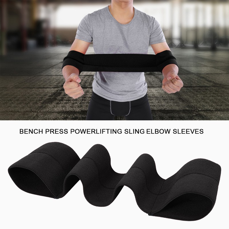 Bench Press Powerlifting Weight Lifting Sling Elbow Sleeves Support Resistance