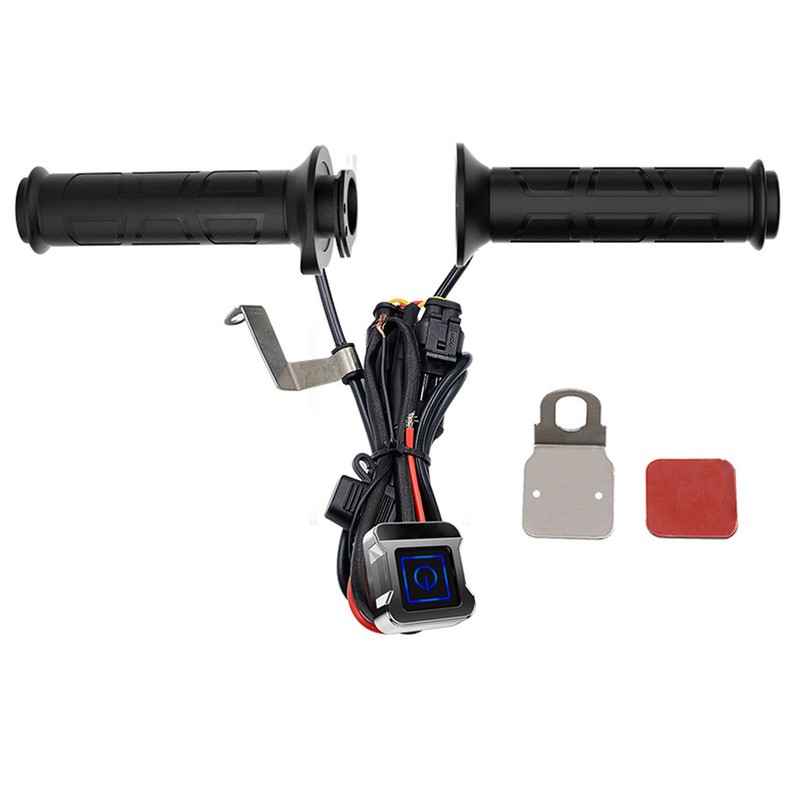1 Pair Handlebar Heated Grip 3 Level Temperature Adjustment Electric