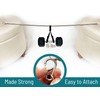 OooWow 46 inch (2 Pack) Light Bronze Iron Curtain Pull