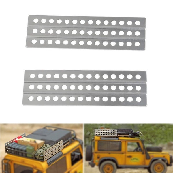 ZuoLan Metal Sand Ladders Board for Axial SCX10 D90 D110 TRX4 1/10 Scale RC Crawler Car Accessories (1 pair)