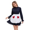 Nanxson Ladies Girls Kitchen Apron Retro Maid Costume Cooking Apron