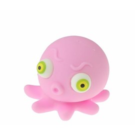 Adults Unisex Kids Children Boys Girls Novelty Squeeze Stress Ball Relief,Anxiety,Special Needs,ADHD,Autism Squishy Fun Toys Sea Creatures Squid Octopus Ray Sensory Squeezy Squidgy (Pink Octopus)