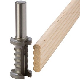 Rockler 3/8 Beadlock Tenon Bit - Precision-Machined Carbide Flutes Router Bits - 1/2" Shank Tenon Router Bit for Minimal Vibration - Ultra-Fine Grade K20 Tungsten - Marking Tools for Woodworking