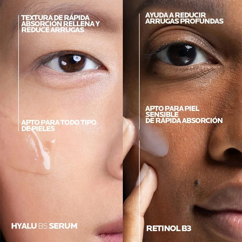Kit Hidratante Serum Hyalu B5 + Retinol B3 La Roche