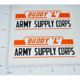 Buddy L Pair Buddy L Army Supply Corps Style 2 Stickers BL-059