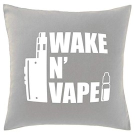 Hippowarehouse Wake N Vape Printed bedroom accessory cushion cover case 41x41cm