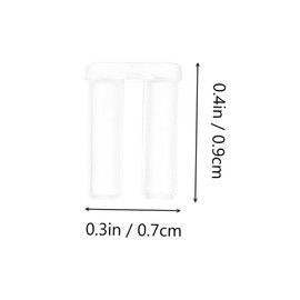 Mobestech 2packs Compression Accessories for Rimless Glasses Easy to Install Dual Shaft Sleeves for Secure Lens Mounting Total for Replacement Needs