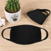 (5 Pieces) Soft Unisex Double Layer Cotton Face Black Mask