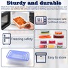 4 pcs Plastic Food Storage Containers With Lids Airtight, Portable