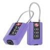 ZHEGE Suitcase Lock, Combination Lock Suitcase with Flexible Cable, TSA