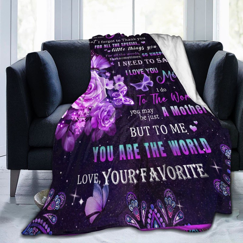 Bomugtee to My Mom from Daughter Son Super Soft Throw