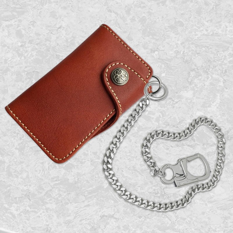 [Ahiller] Men's Wallet Chain, Double Locking Key Chain with Tungsten