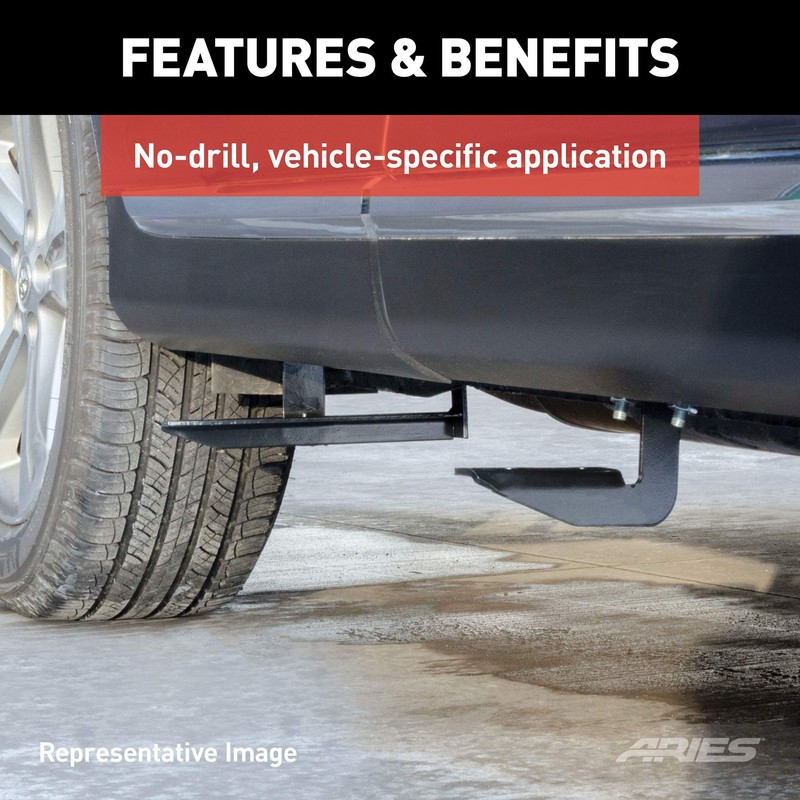 ARIES 2051128 Mounting Brackets for AeroTread Running Boards, Sold Separately