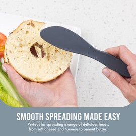 Linden Sweden Multi Purpose Spreaders | Versatile Butter Knife for Soft Cheese or Frosting | Safe for Kids | BPA-Free and Dishwasher-Safe | Set of 2 Spreaders Each | Made in Sweden | Purple