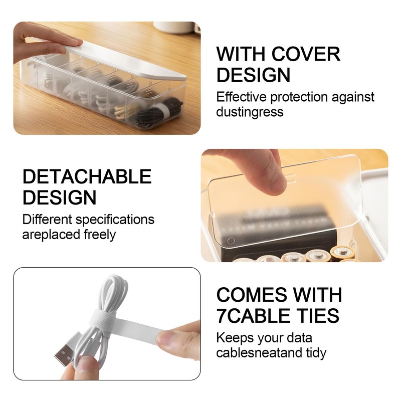 HYYTOK Cable Ties Storage Box 1PCS