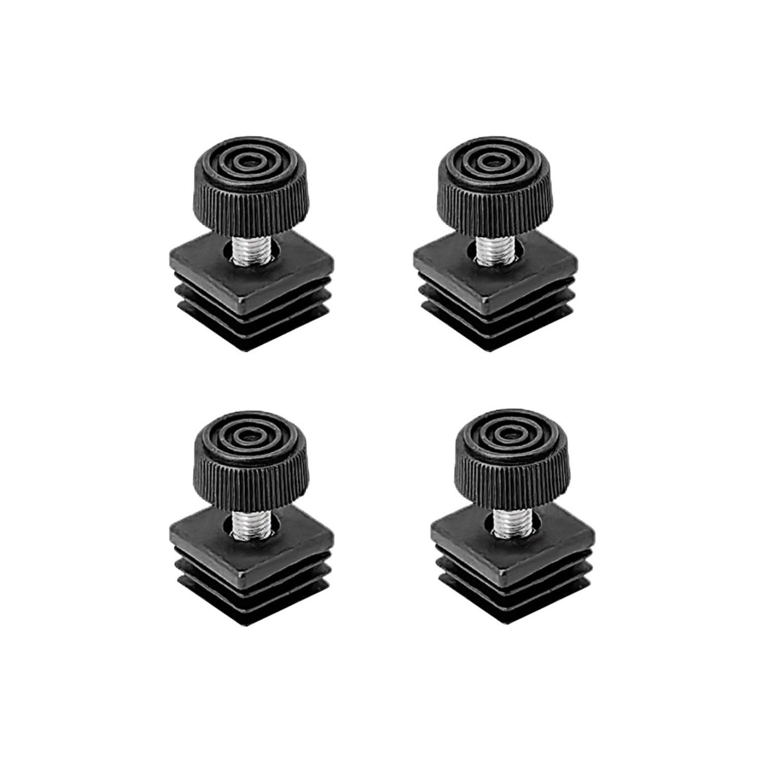 4-Pack Furniture Leveler Chair Leg Leveling Feet Square Tube Insert ...