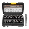 Tiardey 14Pcs Impact Bolt Nut Remover Set Nut Extractor Socket
