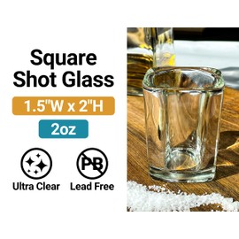 R and R Imports Panguitch Utah Travel Destination Souvenir 2 Ounce Shot Glass Square Green Base 2-Pack