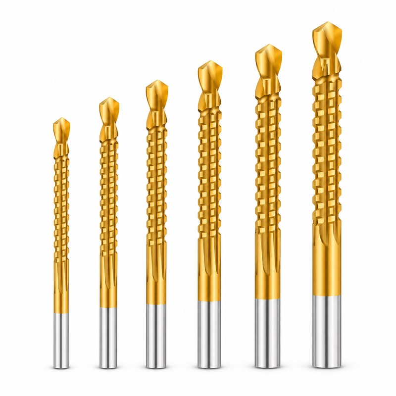 6-Piece HSS Twist Drill Bit Set, 3–8mm – High-Speed Steel