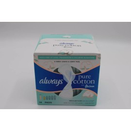 ALWAYS PURE COTTON WITH FLEX FOAM PADS C2015