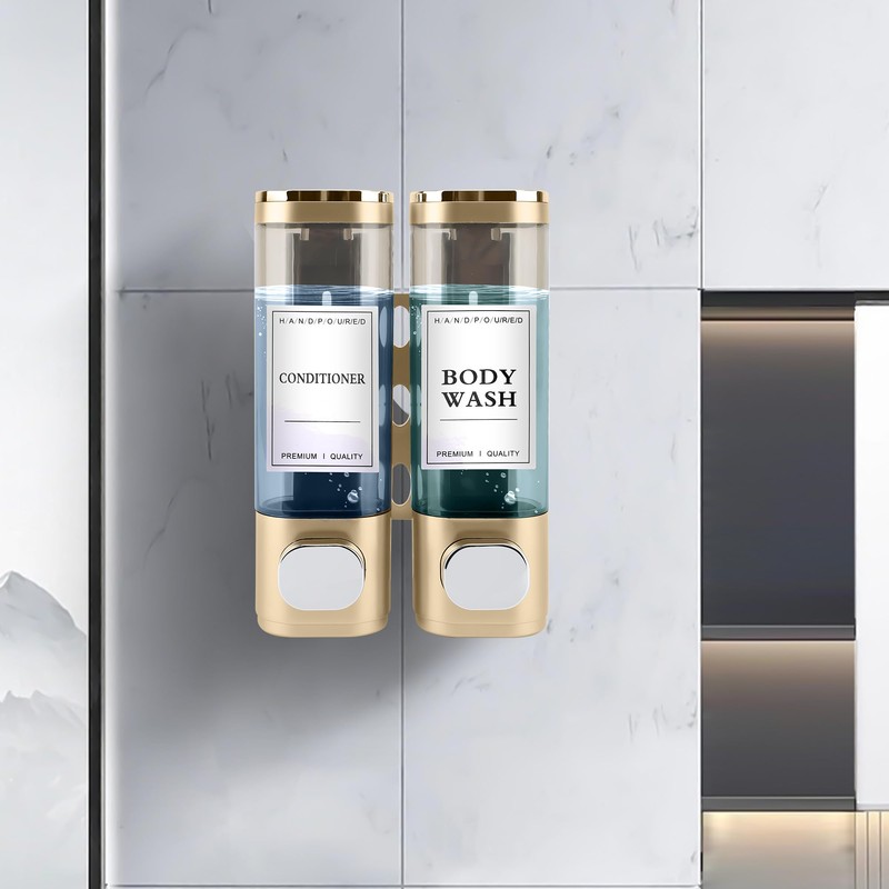 MEKOTRIN Soap Dispenser, Shampoo and Conditioner Dispenser, Shower Soap Dispenser