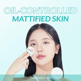 I'M MEME Compact - Oil Cut Pact | Sebum Absorbing, Korean Pressed Setting Powder for Blurring Effect, Makeup Powder Foundation, Translucent Compact, Finishing Powder, Oil Control Face Powder, 0.35 Oz