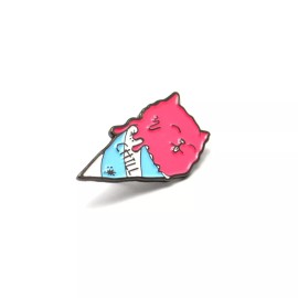 CAT Ice Cream Cone Hat Pin Cat Lapel Kitty Pin Cute Animal