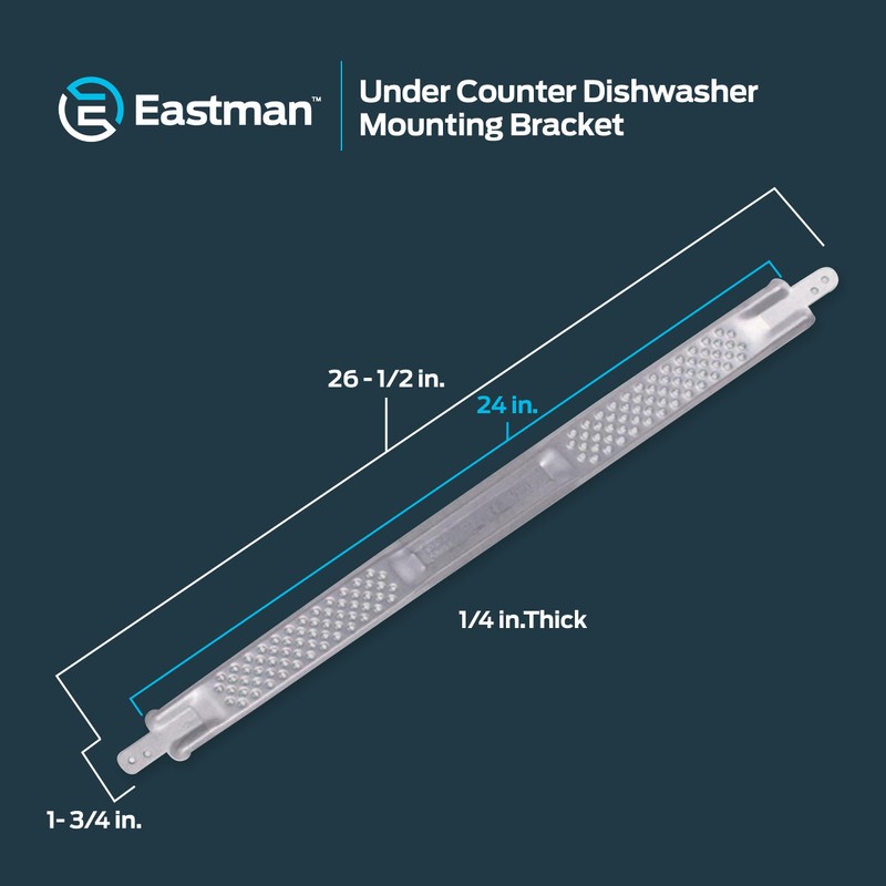 Eastman 26-1/2 Inch Under Counter Dishwasher Mounting Bracket with Mounting