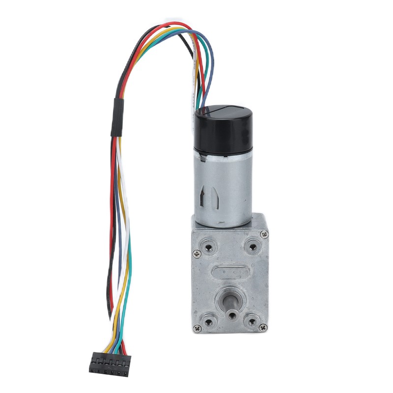 JGY‑370 DC Worm Gear Motor Gear Motor with Encoder Biaxial
