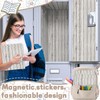 6 Pcs Locker Magnetic Wallpaper Locker Wood Wall Magnetic Sticker
