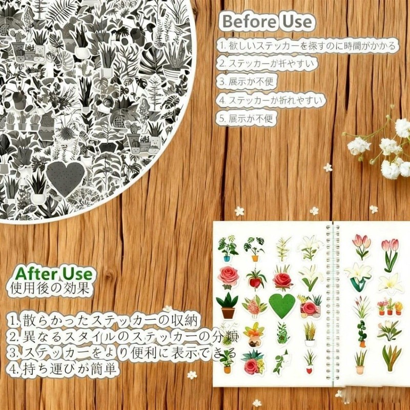 Sticker Book, A5, Sticker Back, 10 Sheets A5, Binder Loose