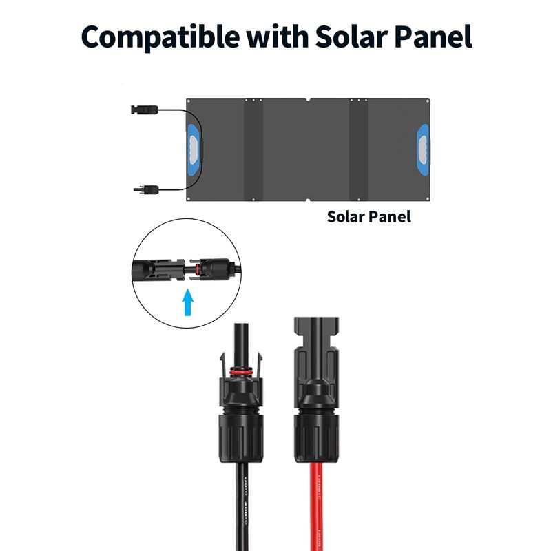 Tonton 7-in-1 Solar Panel Connector Kit, Universal M-C-4 Cable to