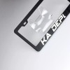 KA Laser Engraved Maserati Mirror Matte Black License Plate Frame