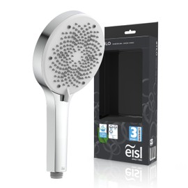 EISL STILO DX7070 Hand Shower, 3-Way Adjustable Shower Head, Includes Water-Saving Seal, Universal Shower Hose Connection, Hand Shower, Chrome-White