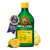 M?LLER'S Moller's ? | Omega 3 Cod Liver Oil | Omega-3 Dietary Supplements with EPA, DHA, Vitamin A, D and E | Superior Taste Award | Pure & Natural cod Liver Oil | Lemon | 250 ml