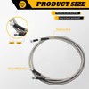 Jecoupoon 6AN 70" Transmission Oil Cooler Hose Line kit Compatible