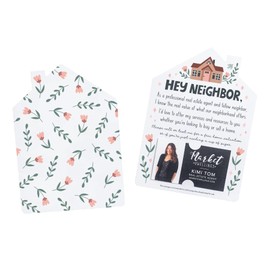 Set of "Hey Neighbor" Real Estate Mailers Greeting Cards - Real Estate Cards with Envelopes Included - Designed for Real Estate Agents - Pack of 10 - M33-M001