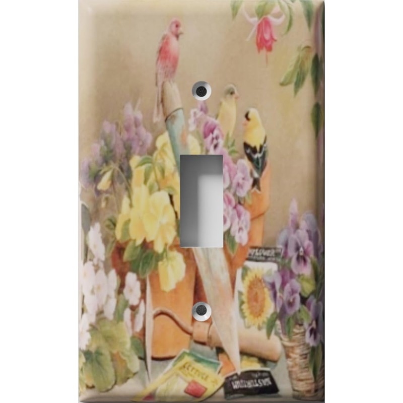 Decorative Light Switch Cover Plate by SnazzySwitch - Bird Party